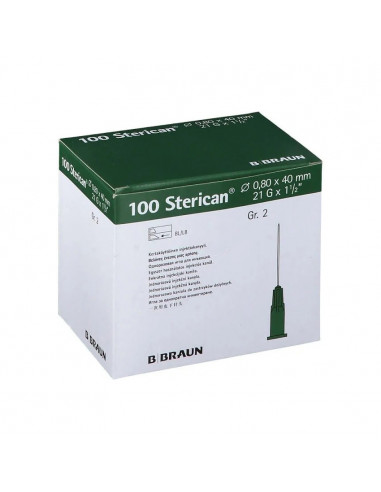Sterican Kanülen - grün Ø 0,80 x 40mm 21G / 100 Stück