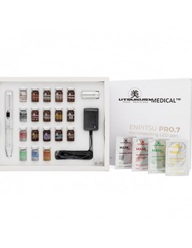 Pen Derma LED Enpitsu Pro 7 – set di microneedling professionale