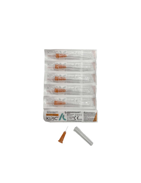 KIPIC® Mikroenjeksiyon İğnesi 34G × 8 mm (Ø 0,18 mm)